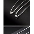 thumbnail image 6 of K-KED Real S925 Sterling Silver Chain For Men Women Thin Snake Link Necklace Chain-16in-1.8mm, 6 of 9
