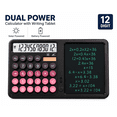 thumbnail image 4 of Hendoct Black Silent Calculator with Handwriting Tablet, 12-Digit Dual Power Desk Tool, Stylus for Office School Gift, 4 of 10