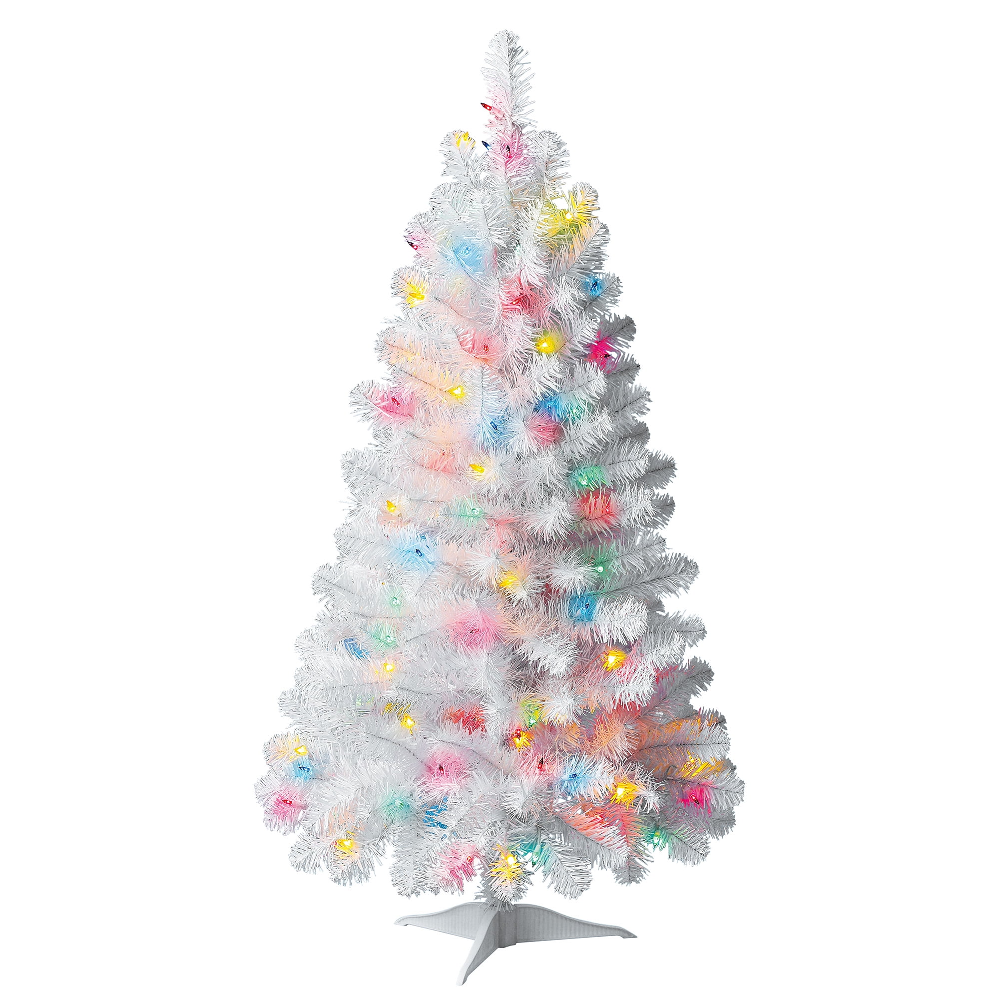 6.5' Holiday Time Snowman Tree with Cool White Lights 