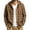 Brown, variant on Mens Hooded Flannel Shirts Hoodie Shirt Lightweight Long Sleeve Casual Plaid Button Down Jackets Stylish with Pocket Black 2XL