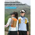 thumbnail image 4 of Lightweight Water-Resistant Nylon Sports Backpack with Reflective Strips - Foldable Design for Running, Cycling, Marathon & Outdoor Activities, Breathable Mesh Back, Multiple Storage Pockets, 180g, 4 of 7