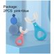 thumbnail image 3 of cepillos de dientes para niños en forma de U, cepillo de dientes de entrenamiento manual suave avanzado para niños de 2 a 6 años. (Azul + Rosa), 3 of 5