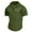 Army Green, variant on Men Polo Shirt Classic Button Crew Neck Big and Tall Tie-Dye Golf Polo T Shirts Stretch Oversized Relaxed Fit Casual Golf Tops