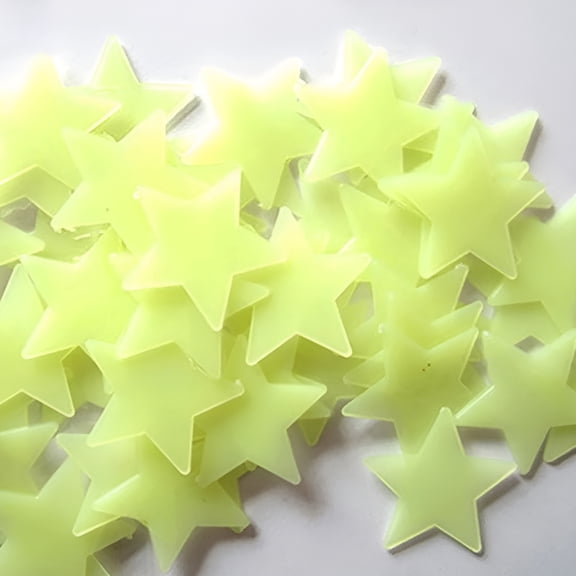 LAMIRO Fluorescent Colorful Glow in The Dark Luminous Stars Wall Decals & Stickers (100/40 Piece)