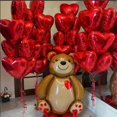 thumbnail image 4 of Globo Grande 3D Happy Heart Love Bear Foil 18 Pulgadas Corazón Rojo Bolas De Helio Aire Boda Decoración De San Valentín Juguetes De Cumpleaños Baloon, 4 of 4