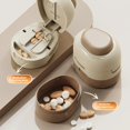 thumbnail image 2 of Adjustable Pill Cutter Splitter for Small Tiny Large Pills - Cuts Multiple Pills at a Time,1/2 & 1/4 Cuts,Accurate Alignment & Easy Cutting,Hidden Sharp Blade, Bottom Storage, 2 of 5
