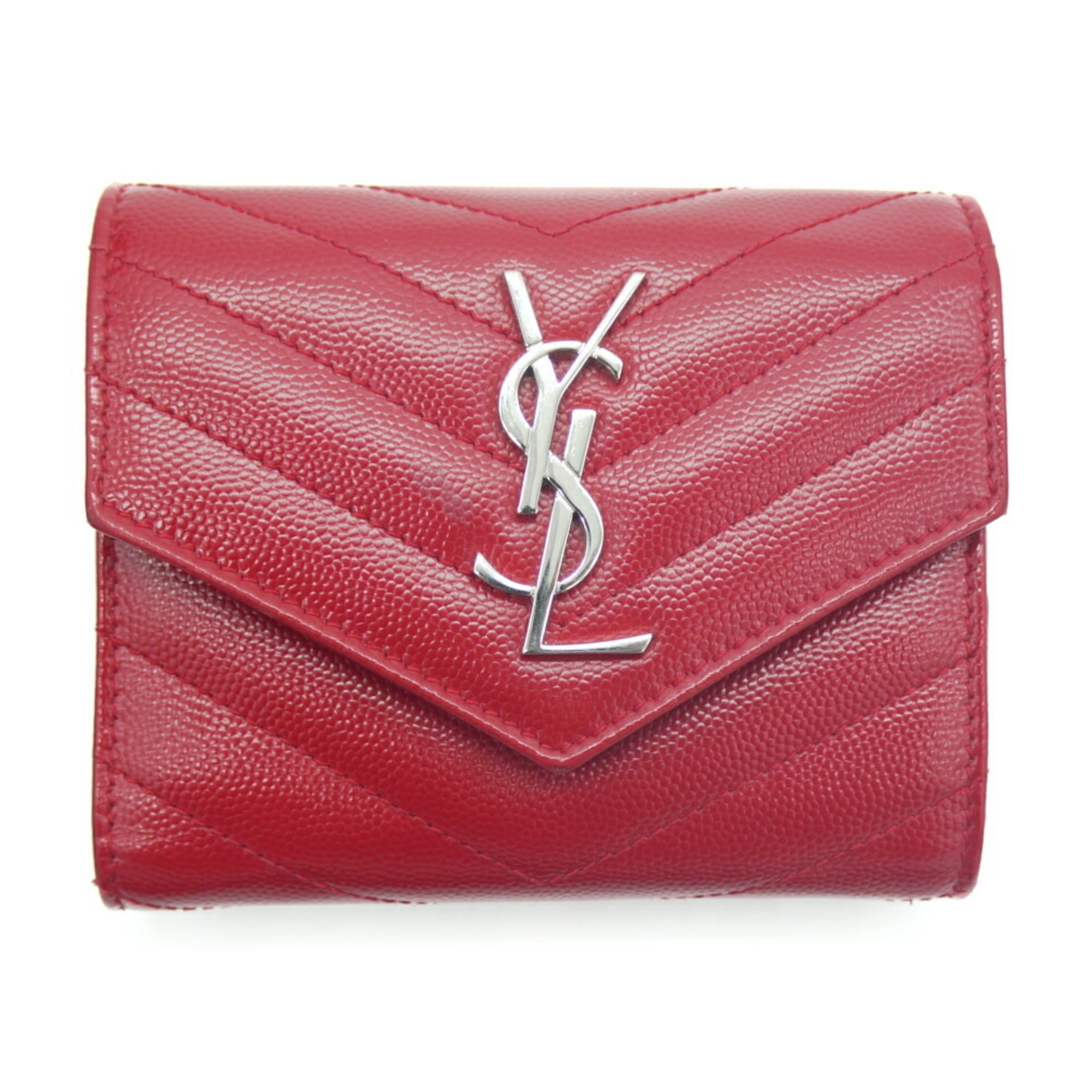 Saint laurent red wallet Clearance