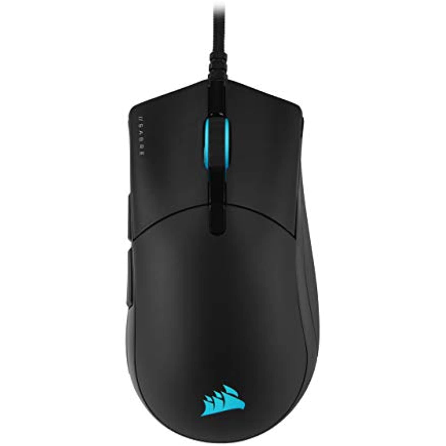 Corsair Sabre Rgb Pro Champion Series Gaming Mouse - Ergonomic Shape For Esports And Competitive Ultra-Lightweight 74G - Flexible Paracord Cable - Walmart.com