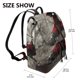thumbnail image 2 of Disketp Dark Red Hooded Girl Mochila de Cuero para Mujer, Bolso de Espalda Antirrobo con Estilo para Viaje, Trabajo y Uso Diario, 2 of 4
