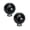 Black*2, variant on KUMHONW 1 Pcs Crystal Glass Cabinet Knobs 30mm Diamond Shape Drawer Kitchen Cabinets Dresser Cupboard Wardrobe Pulls Handles (30mm, Pink)