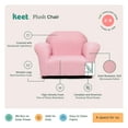 thumbnail image 5 of Plush Keet Children's Chair Pink, with accent pillow, 5 of 6