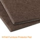 thumbnail image 4 of Fieltro Muebles Almohadillas, 40mm x 40mm Auto Adhesivo Cuadrado Piso Protectores para Muebles Patas Dura Madera Piso, Marrón 24uds, 4 of 6