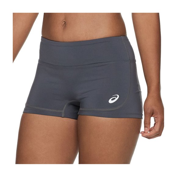 ASICS Womens Volleyball Athletic Workout Shorts dkgray M