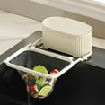thumbnail image 4 of Hearth & Gear Rotatable Kitchen Strainer Suction Cup Strainer Rack Filter Holder Food Catcher Waste Strainer For Kitchen Kitchen Dish Rack Paper Plate Holders for Counter Silicone over The Drying Rack, 4 of 6