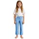 thumbnail image 5 of Pantalones de Pierna Ancha Niños Pantalones Cómodos Sueltos de Cuerda de Pierna Recta con Bolsillos Casual, Pantalones de Pierna Recta, 5 of 9