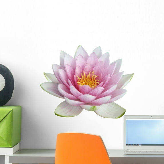 Lotus Flower Wall Mural Decal Sticker, Wallmonkeys Peel & Stick Vinyl Graphic (18 in W x 14 in H