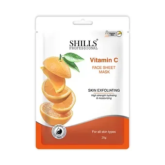 Shills Vitamin C Face Sheet Mask, 25gm Each (Pack of 6)