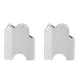 thumbnail image 3 of 2pcs HandleBar Riser Mount Clamp Aluminum Alloy Replacement for Yamaha XT1200Z Super Tenere 2010‑2014Silver, 3 of 9