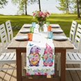thumbnail image 4 of Table Runners 70 Inches Long Dress Scarves, Spring Gnomes Farmhouse Coffee/Dining/Kitchen Table Decor, Holiday Table Runner, Botanical Rose Flower Leaves Butterfly 13x70 Inch, 4 of 9