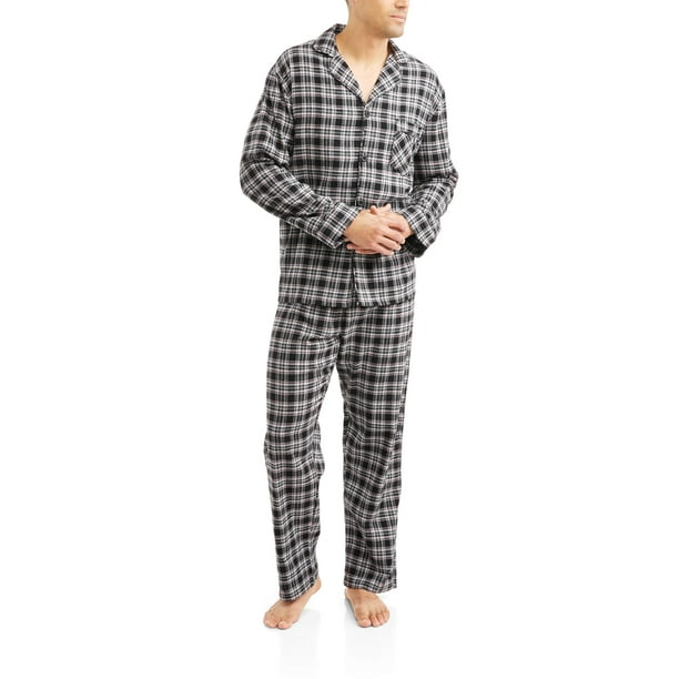 Hanes Men's Flannel Pajama Set - Walmart.com