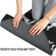 thumbnail image 3 of Black White Tie Dye Mandala Pattern Hot Yoga Mat Towel Non Slip for Hot Yoga - Quick-Drying Yoga Mat Cover with 4 Corner Pockets with Travel Bag - Hot Yoga Towel Non Slip 70"x26", 3 of 6