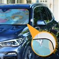 thumbnail image 3 of Yayeee Car Windshield Sun Shade Universal Fit Front Visor Protector, Pink Beach Toys Pattern, 3 of 8