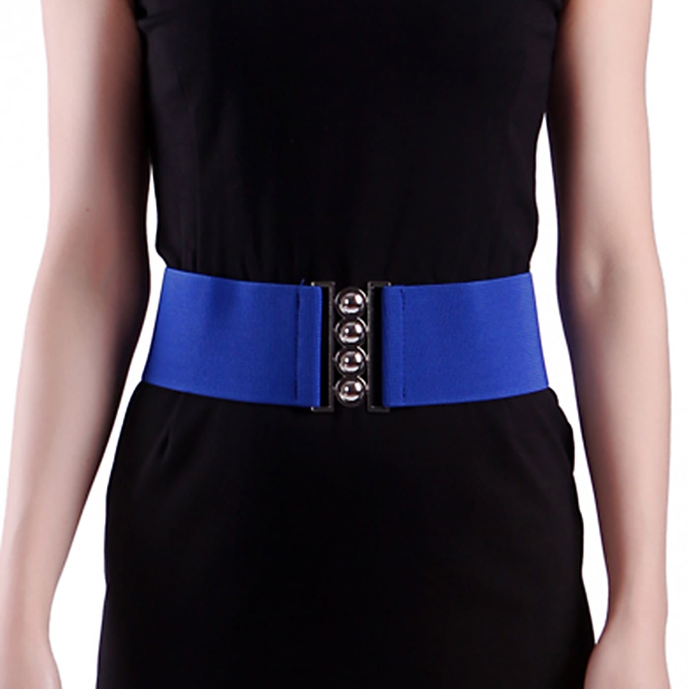 HDE Women's Fashion Elastic Cinch Belt 3" Wide Stretch Waist Band Clasp