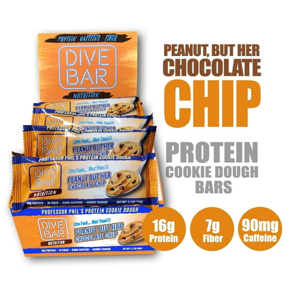 Peanut but Her Chocolate Chip Protein Bar - Dive Bar Nutrition - 6 Pack