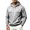 04#Light Gray, variant on Men's Cargo Hoodies Quarter Zip Sweatshirts Tactical Pullover Casual Gym Athletic Loose Hooded Sweatshirts