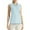 Mint Green, variant on BLOCLOALO Women Blouses Dressy Shirts Women's Summer Solid Color Shirt Stand Up Collar Sleeveless Casual Sports Top Tennis Short Sleeve Blouses for Women Basic Tops Womens Fitted Tops Beige L