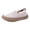Beige, variant on Wide Width Walking Shoes with Protective Toe for Women Breathable Mesh Platform Chunky Height Increasing Slip on Nursing Casual Sneakers Beige Size 5.5
