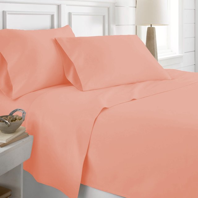 PREMIUS Super Soft 100 Cotton Sheet Set, Flamingo Pink, Full