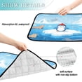 thumbnail image 4 of IAUYY Washable Pee Pads for Dogs Medium+Large Absorbent and Leak-Proof Non-Slip Reusable Puppy Pee Pads for Dogs Applicable to Playpen Potty Crate Wearing A Red Hat, 4 of 7