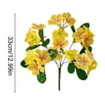 thumbnail image 3 of Realistic 6-Stems 18-Blooms Mini Hydrangea Bouquet Versatile Faux Flowers For Home And Wedding Decor Photography Props And Ambiance Styling, 3 of 6