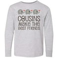 thumbnail image 3 of Inktastic Cousins Make the Best Friends Long Sleeve Youth T-Shirt, 3 of 5