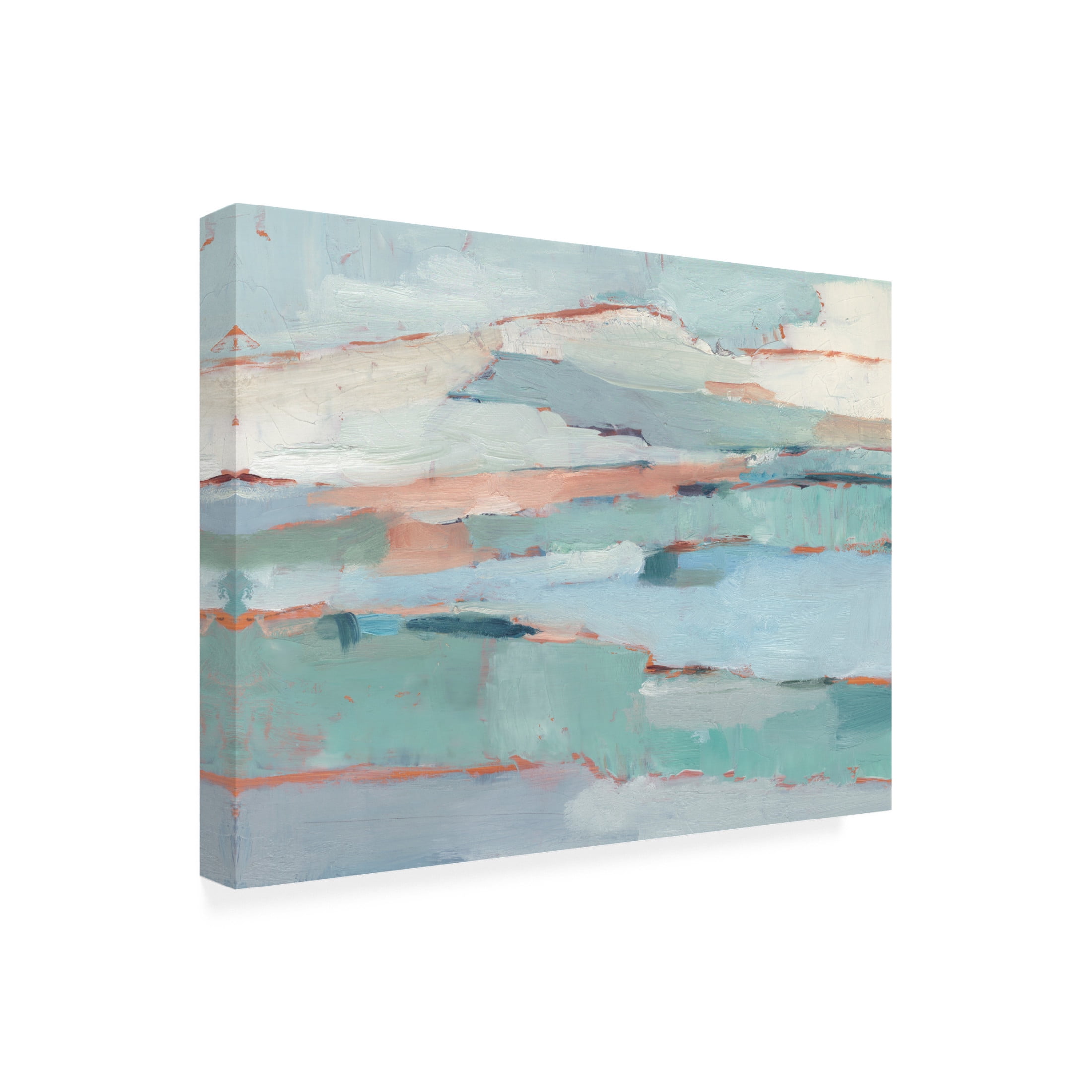Canvas Wall Art - Ethan Harper 'Pastel River Valley I' Wall Art for Living Room, Bedroom, or Office Décor by Trademark Fine Art - 24 x 18 Inches