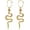 Gold-B, variant on Punk Gold Snake Earrings Studs Ear Cuff,Gothic Hip Hop Disc Snakes Piercing Snake Earrings Gold Long Dangle Drop Vintage Earrings for Women
