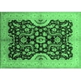thumbnail image 1 of Ahgly Company Indoor Rectangle Oriental Emerald Green Traditional Area Rugs, 8' x 10', 1 of 4
