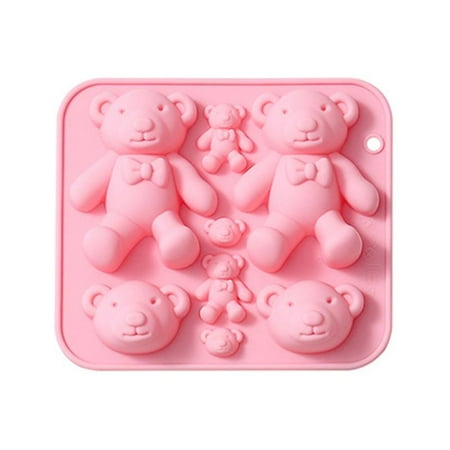 

Cake Chocolate Soap DIY Mold Cake Bear Shape Juice Mold Reusable Soap Decorating