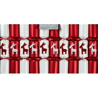 Boîte De 8 Crackers De Noël Robin Reed – Design Jolly Holly, 10 Pouces