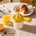 thumbnail image 6 of Home & Kitchen Tool, Juicer Manual, Juice Press, Lemon Press, Hand Juicer Squeezer, Yellow 7X6X5 Inch Non Electric Manual Citrus Press Juicer Cup, Lightweight Handheld Simple, 6 of 7
