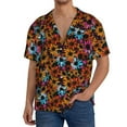 thumbnail image 3 of Xecao offers the Daisies Flowers for Men's Casual Short-sleeved Shirt, a button-up collared shirt with a pocket, perfect for beach vacations and yacht travel in the Medium size., 3 of 7