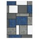 thumbnail image 5 of Alfombra moderna Haperlare con diseño geométrico, lavable, antideslizante, fina, para dormitorio y sala de estar, 1,22 m x 1,83 m, azul marino, 5 of 7