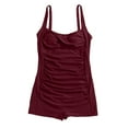 thumbnail image 4 of Aayomet Plus Size One Piece Swimsuits Bathing Suits Slimming V Neck Swimwear,Red XXL, 4 of 4