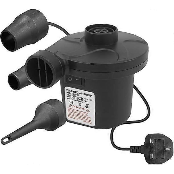 Electric Air Pump, 220V AC/150W 50/60Hz Portable Fast Inflation AC Inflation Deflation Pump with 3 Nozzle Pump for Mattress Inflatable Paddy Pool Beac