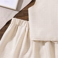 thumbnail image 7 of ZACPNCV Vest Shorts Suit for Girls Solid Single Breasted Waistcoat Top and Slim Pant Sets Casual Streetwear Beige 9-10 Years, 7 of 7