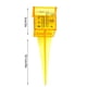 thumbnail image 3 of Oferta por tiempo limitado!Paquete de 10 medidores de lluvia/aspersores de 1,5 pulgadas, boca ancha, amarillo brillante, herramienta de medición de agua para exteriores, 3 of 9