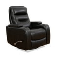 thumbnail image 3 of Fauteuil Inclinable Pivotant avec Accoudoirs de Rangement - Noir, 3 of 3
