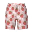 thumbnail image 4 of Lsque Mens Swim Trunks Floral Strawberr Pattern - Bathing Suit Compression Liner - Beach Swim Shorts Swimwear - (S-3XL) - Stretch Quick Dry -Medium, 4 of 9