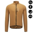 thumbnail image 1 of Cycling Windbreaker Unisex Summer Bicycle Jacket Windproof Breathable Sunscreen Running Hiking Riding Long Sleeved Coat Yellow Windbreaker EU S (ASIA M), 1 of 6
